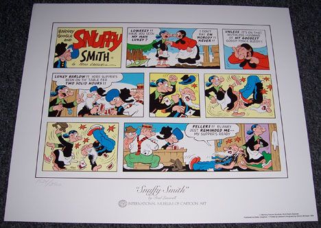 INTERNATIONAL MUSEUM OF CARTOON ART~ SNUFFY SMITH LITHO  