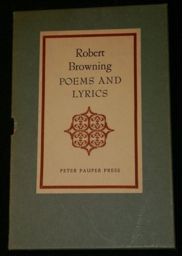 Peter Pauper Press POEMS AND LYRICS 1950 w/Slipcase  