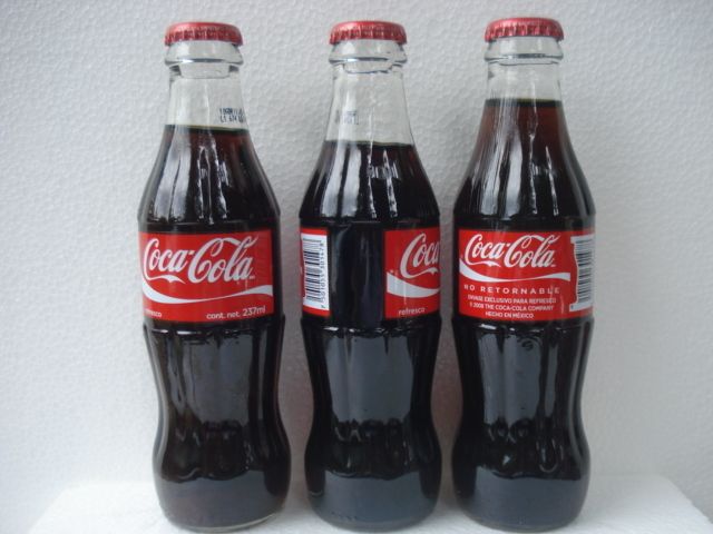 MEXICO NEW BOTTLE COCA COLA 237 mL WITH STICKER LABEL  