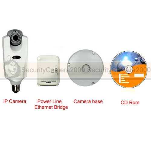 P2P Plug and Play PLC (Power Line) IP Camera Mobile View Zero Setting