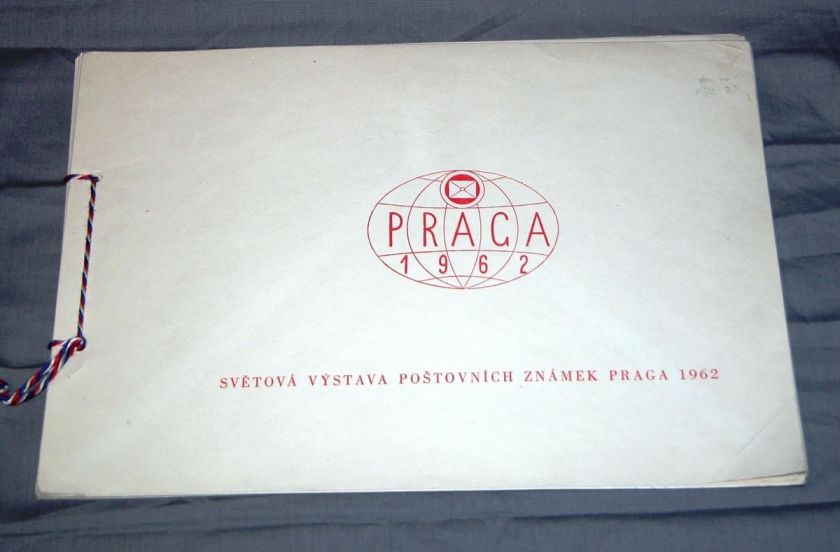 1962 CZECHOSLOVAKIA PRAGUE EXHIBITION BOOK STAMPS CZECH  