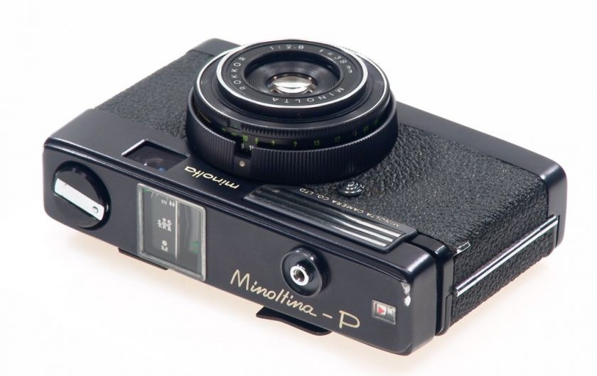 MINOLTA BLACK MINOLTINA P ROKKOR 2.8/38mm RARE CAMERA  