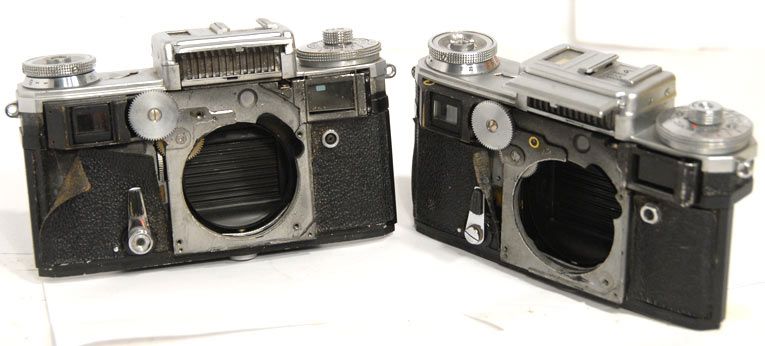 TWO KIEV 4 BODIES of Cameras FOR PARTS  