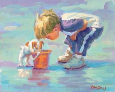 WONDER Beach Boy Lucelle RAAD Canvas Giclee DISCOUNT  