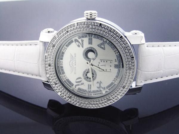 Mens King Master 50MM Round 12 Diamond watch  