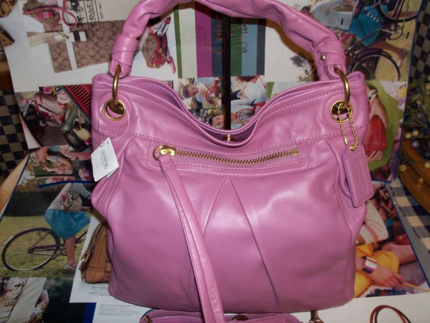 AUTH COACH PARKER LG CONVERTIBLE HIPPIE~NWT~VIOLET13411  