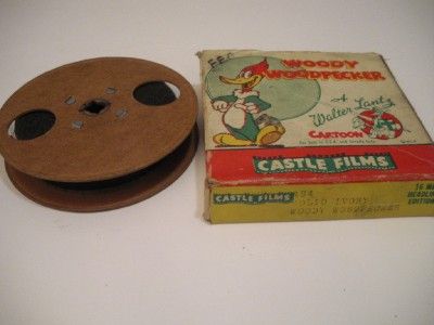   16mm WOODY WOODPECKER CARTOON SOLID IVORY CASTLE FILMS  