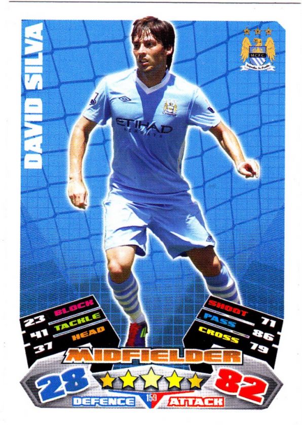 MATCH ATTAX 11 12 PICK YOUR OWN MAN CITY BASE CARD FREE P+P  