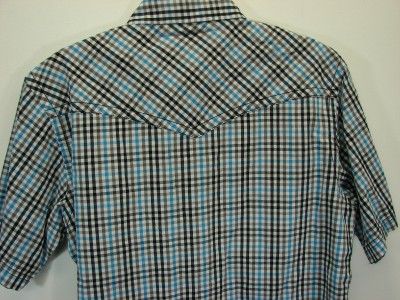 NWT DICKIES Western Plaid Shirt Young Mens Size Small  