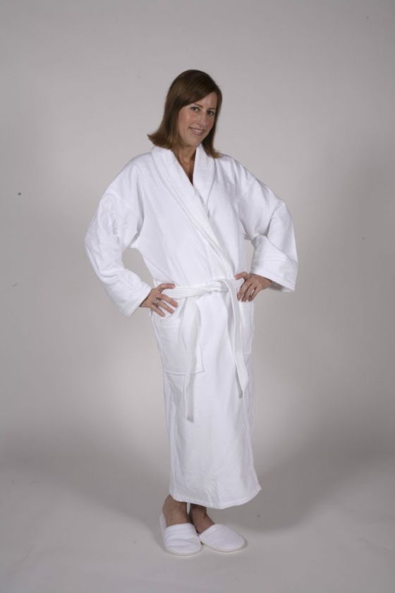 100% Cotton Turkish Terry Velour Bathrobe Women and Man  