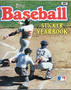 1984 TOPPS BASEBALL STICKER ALBUM YEARBOOK MINT  