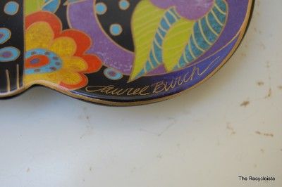 Laurel Burch Cat Plate Dish 2007 JACQUELINE Wine Things Unltd Retired 