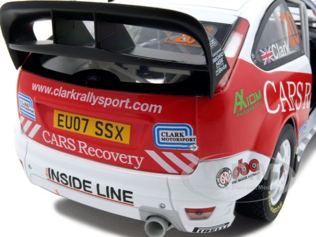 FORD FOCUS RS WRC07 #20 B.CLACK/P.NAGEL 1/18 WALES 2008  