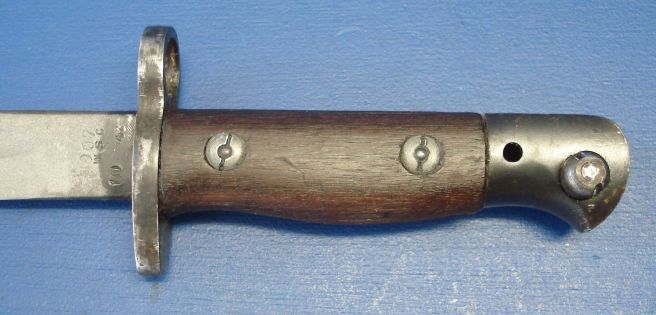 British WW2 Made WSC P1907 303 Bayonet with Scabbard & P1908 Frog 