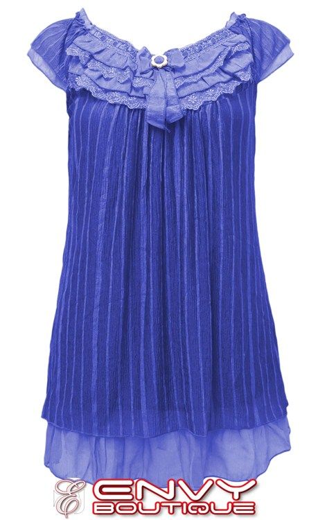 NEW WOMENS RUFFLE LOOK LADIES CHIFFON PARTY EVENING SHEER DRESS TOP 8 