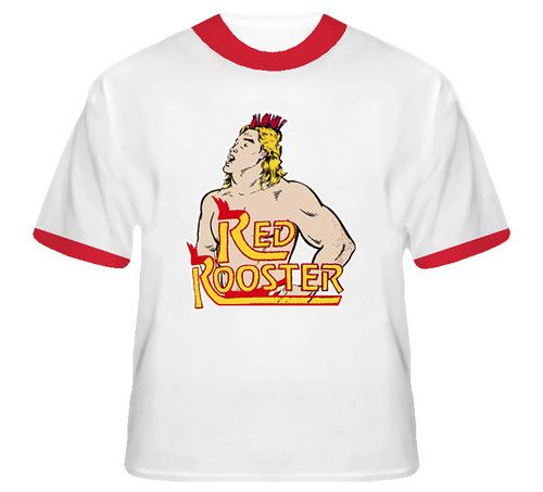 Red Rooster Retro Wrestling T Shirt  