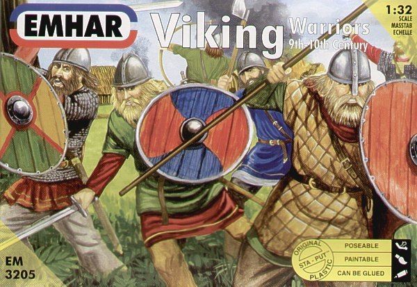   3205. VIKING WARRIORS. 9TH   10TH CENTURY. 1/32 scale VIKINGS  