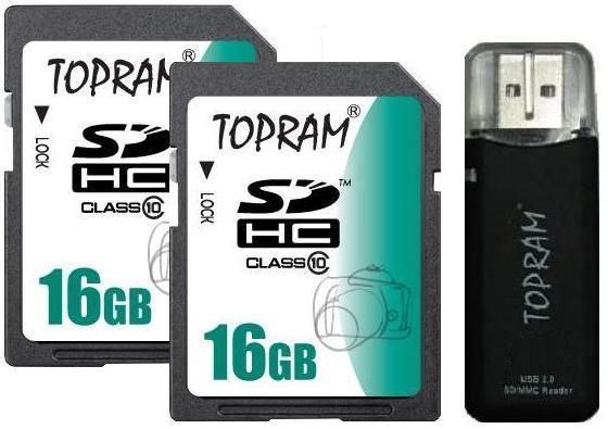   16GB SD x 2pcs = 32GB SDHC SD Camera Memory Card Class 10 +R3  