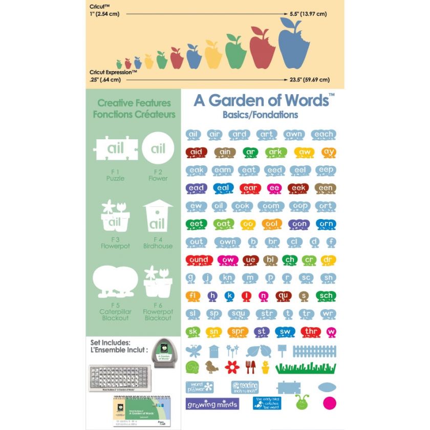 GARDEN OF WORDS Cricut Cartridge