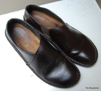 Naot Shoes Womens Size 40 US 9 Dark Brown Slip On Loafers Leather Work 