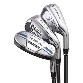 New Adams Golf Clubs Idea a7OS R 4H, 5H, 6 PW, AW Irons Stiff Graphite 