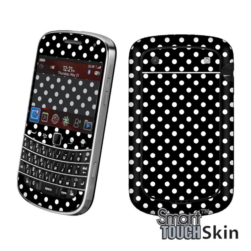 POLKA DOT DECAL SKIN CASE FOR BLACKBERRY BOLD 4G 9900  