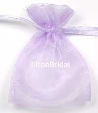 12 Organza Favor Gift Bags 4.5x6.5 Lavender  