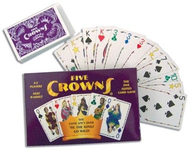 FIVE CROWNS Rummy Style family Card Game 5 suited (makers of SET) NEW 