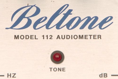 Beltone Model 112 Screening Audiometer Hearing Tester, Headphones 