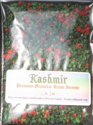 KASHMIR RESIN INCENSE 1 oz wicca pagan magick  