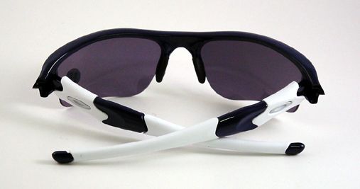 frame flak jacket blue white lens black iridium oakley sunglasses case 