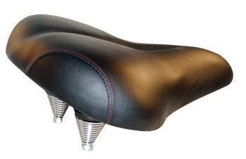 Classic sprung bike seat. Lots of padding, over a foot long and wide 