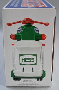 2001 HESS TRUCK HELICOPTER MOTORCYCLE NRFB NEW IN BOX NR 729071020013 