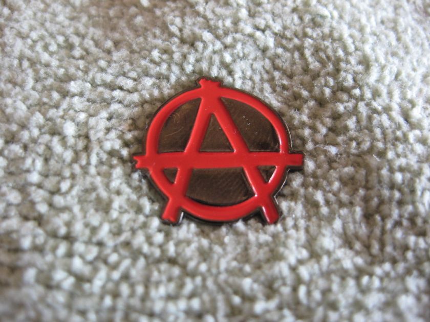 ANARCHY Symbol Badge Punk Protest Anarchy Pin Enamel  