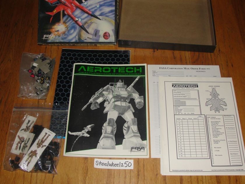 Vintage Aerotech Battletech Game Of Fighter Combat FASA 1609 RPG NOT 