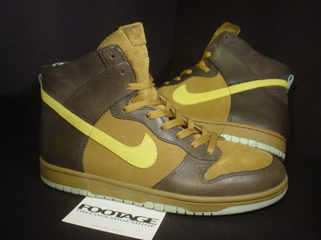   Dunk High NL GOLDEN HOPS BROWN WHEAT TOPAZ SABLE GREEN Sz 9.5  