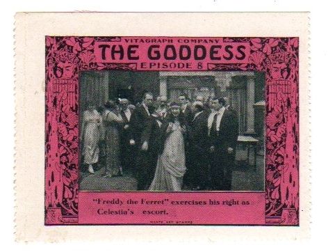 THE GODDESS   1915 Vitagraph Silent Movie Film Serial POSTER STAMP 