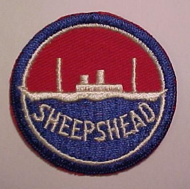 WW2 USMM *SHEEPSHEAD* Patch Minty on Cotton Twill  