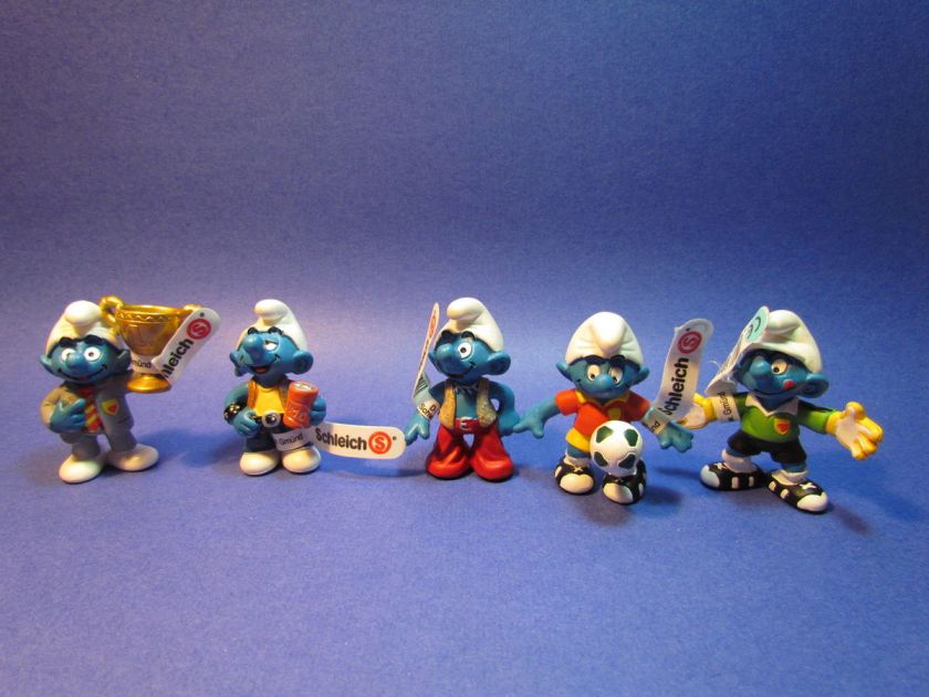 A30 Smurf lot rare Schtroumpf SHOW OFF PRESIDENT TECHNO SOCCER  