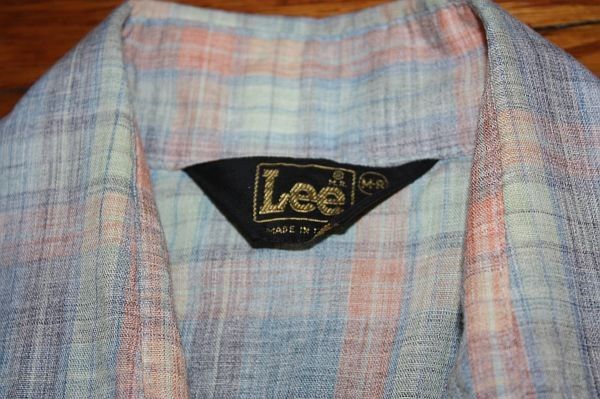 vtg 70s LEE Western Pearl Snap shirt * cowboy * USA  