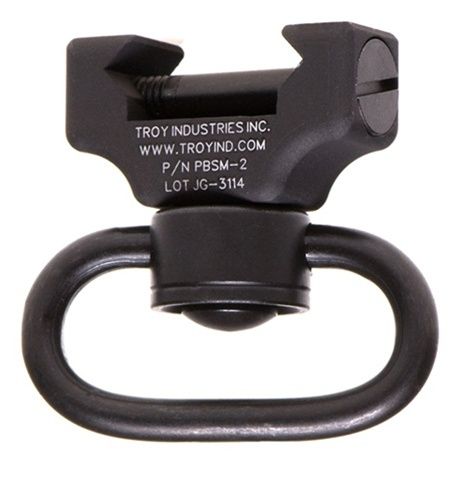 Troy QD 360 Push Button Swivel Rail Mount Sling Black  