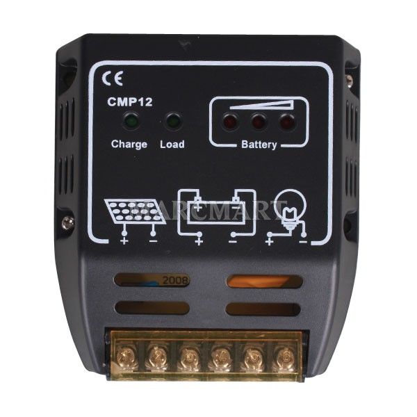   the panel current charge in accordance with the battery voltage