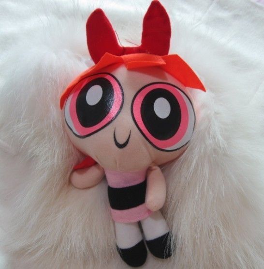 New Cool 1999 Cartoon Network The Powerpuff Girls Plush Toy Soft 9 