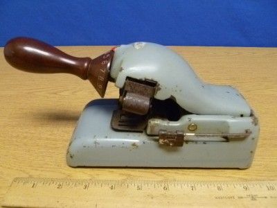 Antique Nippo ABEC Check Writer Number Machine U43  