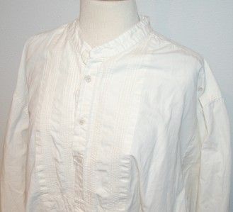 Fab WAH MAKER wmns 2XL FRONTIER WESTERN re enactment SHIRT LS CREAM 