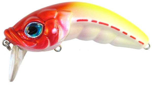 STRIKE PRO HUNCHBACK WAKE BLEEDING YELLOW PERCH 3 1/8  