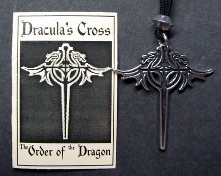 DRACULAS CROSS PENDANT AMULET Necklace  