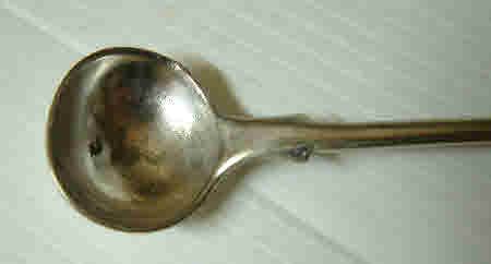 Elkington 1880 Silver Plated Fiddle MUSTARD SPOON 4.2in  