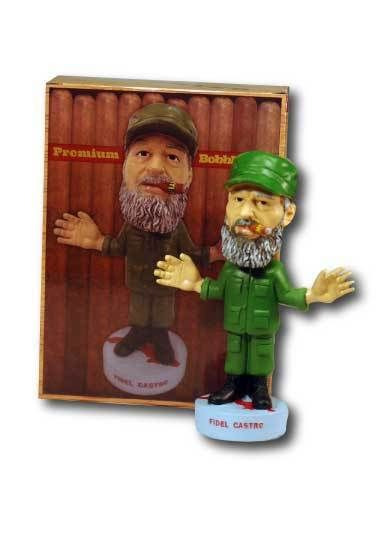 FIDEL CASTRO Cuban Cigar Military Bobblehead Doll  