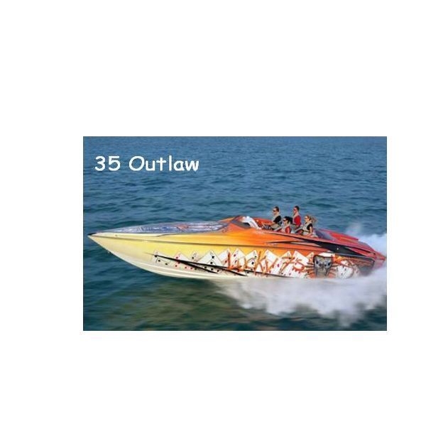 BAJA 35 OUTLAW BOAT COVER COBALT BLUE  